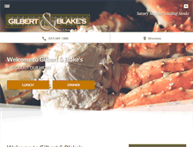 Tablet Screenshot of gilbertandblakes.com